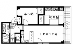 セントヒルズ 2LDK間取り