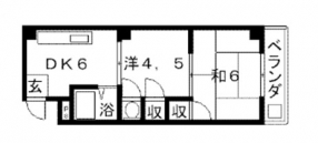 ロイヤルメゾン長岡京間取り