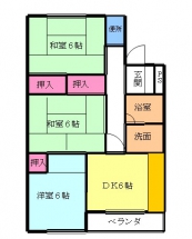 ハイツ竹風間取り