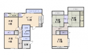 一文橋2丁目貸家間取り