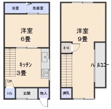 神足1丁目貸家間取り