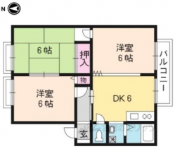 ウィンディアコリーヌC棟間取り